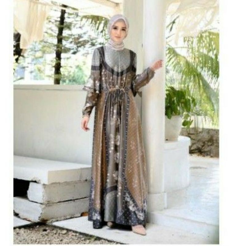 New Lily dress in coco truffle by Wearing klamby