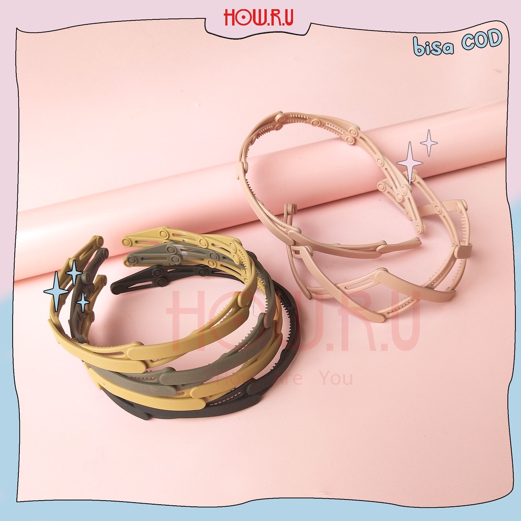 HOW.R.U | Bando Lipat Korean Style Doff / Folding Hair Band HOW.R.U