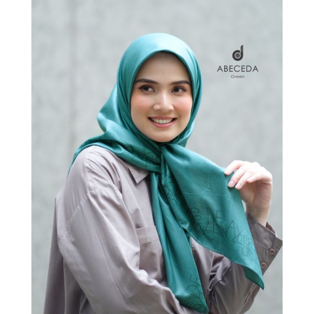 HIJAB SEGI EMPAT DEENAY ABECEDA series-GREEN