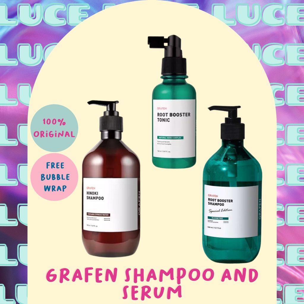 Jual Grafen Root Booster Shampoo Hair Loss(500ml) / Hair Tonic (160 ML