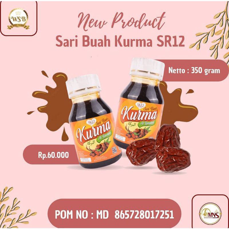 

SR12 SARI BUAH KURMA AL BAROKAH/ASLI 100%!!/TANPA GULA/MENINGKATKAN IMUN TUBUH