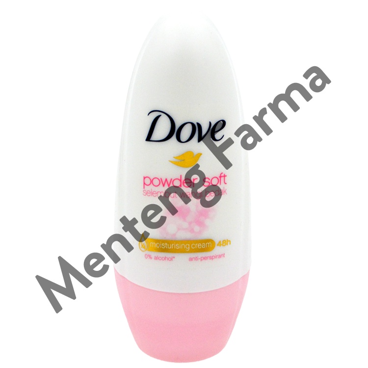 Dove Deodorant Roll On Powder Soft 40 ML - Kesegaran Wangi Bedak 48 Jam