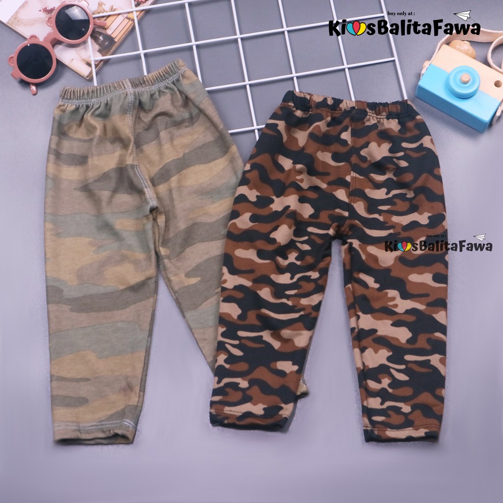 ARMY Pants uk 1-2 tahun / Celana Panjang ABRI Anak Laki Perempuan Bawahan Legging Leging Adem Murah