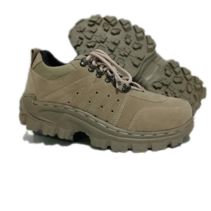 SEPATU SAFETY PRIA GUNUNG HAIKING ADVENTURE 511 cream terlaris 4INC