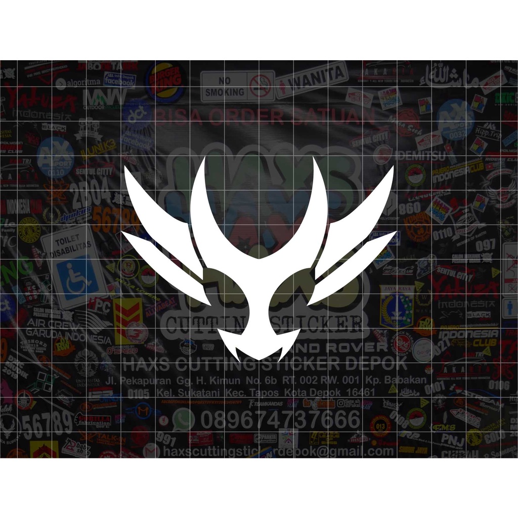 Cutting Sticker Logo Kamen Rider Agito Ukuran 8 Cm