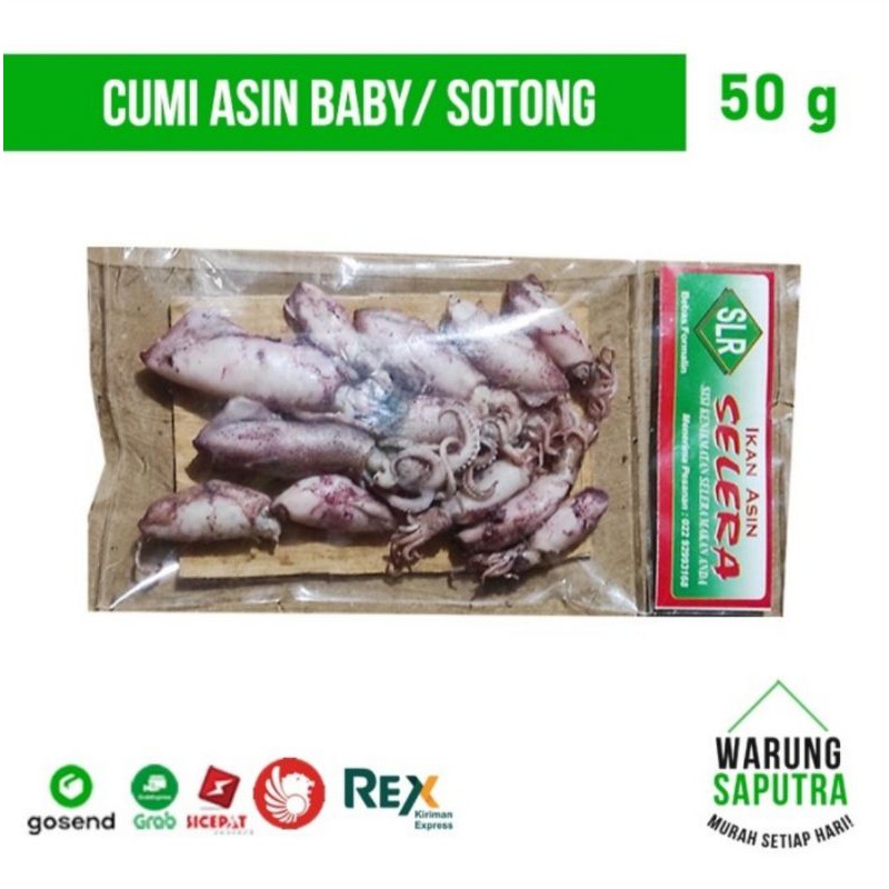 

Cumi Asin Baby / Sotong 50g