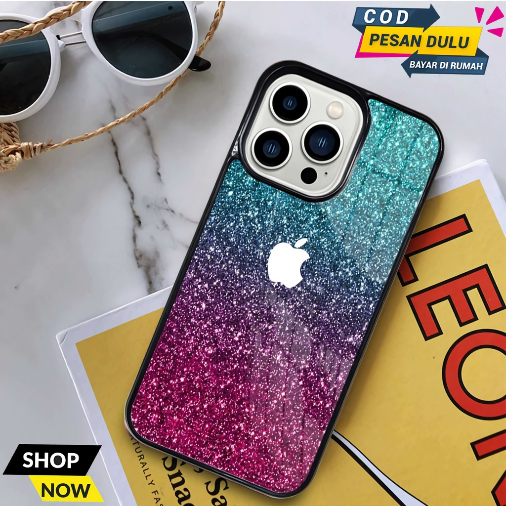 [IP09] Case Glossy Logo Apple Iphone  - 13 - 13 Pro - 13 Pro Max - Softcase Hp - All Type Hp