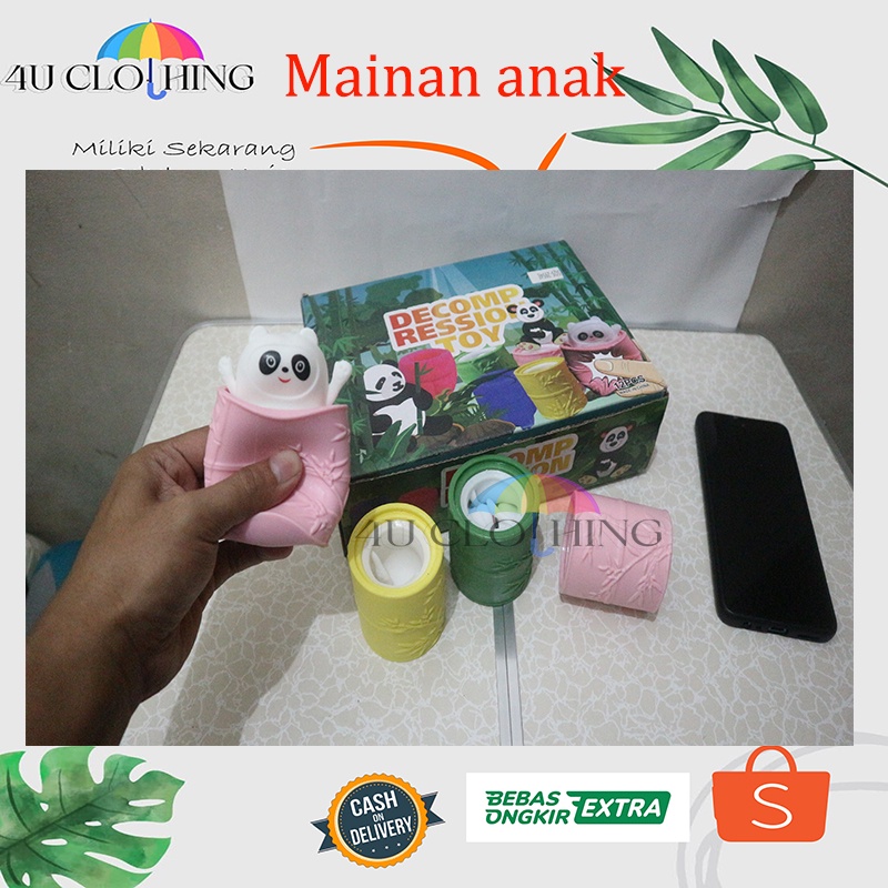 Mainan Squishy squeze pop up squirrel / motif panda Squirell Karet Silikon Lucu Remasan Penghilang Stress / mainan anak / edukasi anak / tempat pesil / mainan terbaru / mainan penghilang jenuh / dolanan anak / mainan motif bambu  / mainan bayi tempat pena