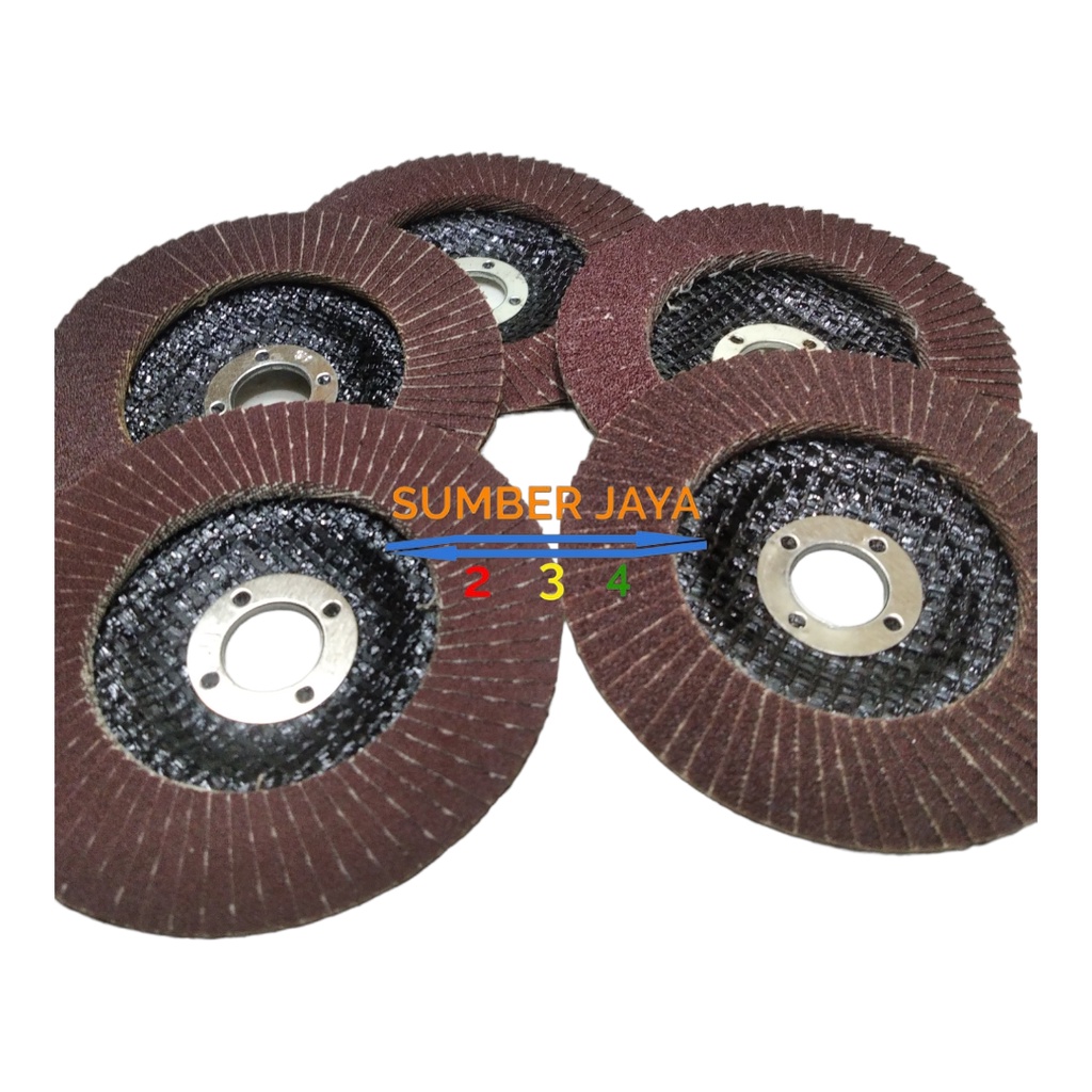 Flap Disc 4 inch grit ukuran 100 TERMURAH