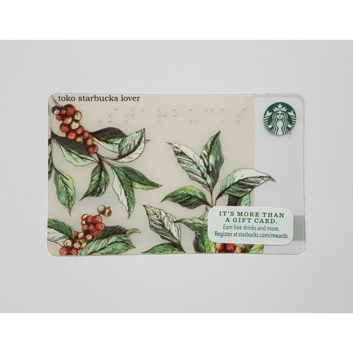 Starbucks Card Us "Braille Coffee Berry"