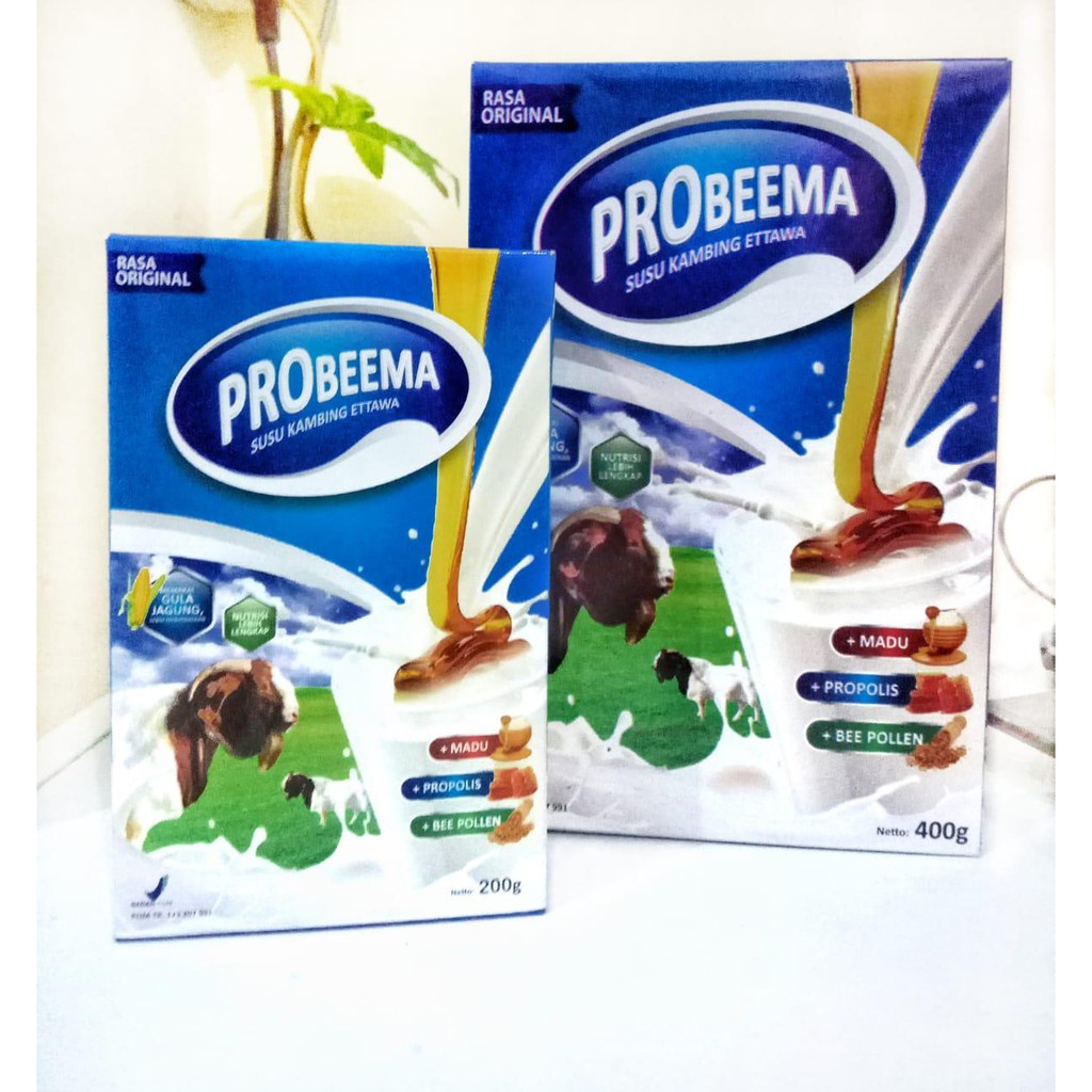 

Probeema Susu Kambing Etawa - Susu Bubuk sachet dan box 200 gr