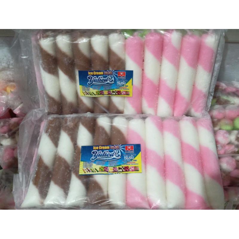 

ice cream ulir diamond isi 10pcs