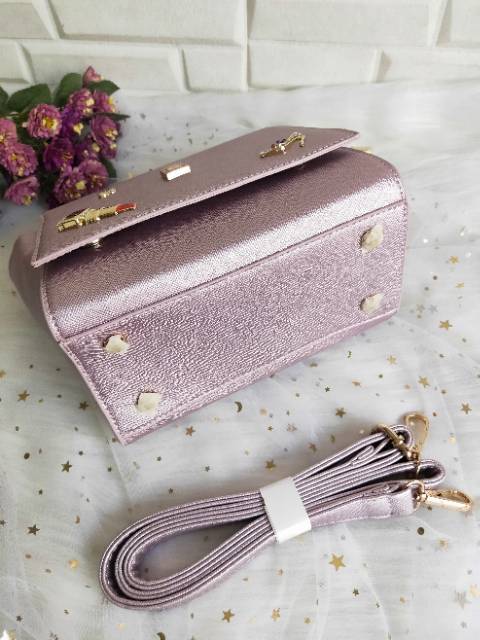 (COD) Sederhana tas impor wanita fashion handbag tas lucu murah