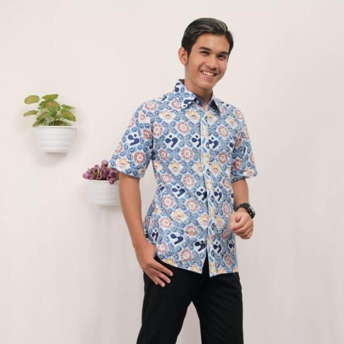 ORIGINAL Baju seragam BKKBN lengan pendek motif batik bangga kencana hand print