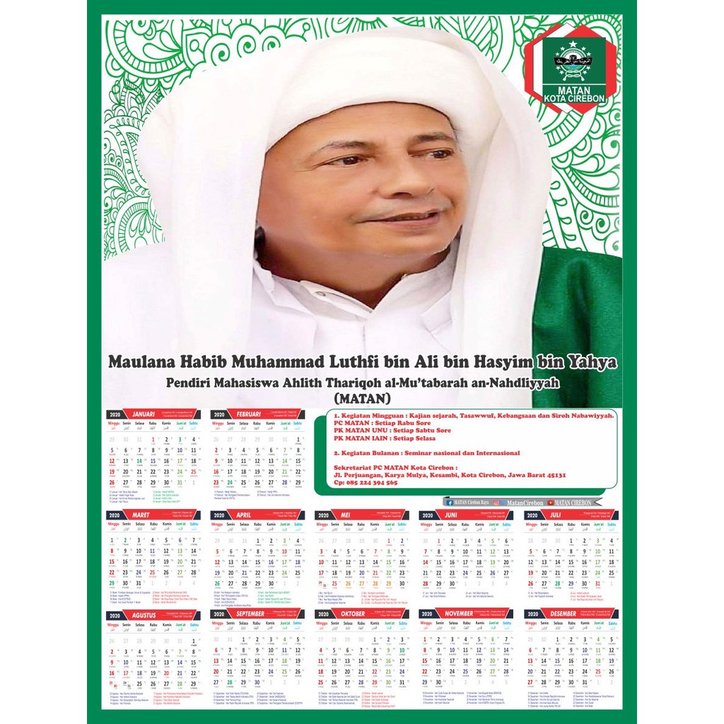 

Kalender Habib Luthfi 2020