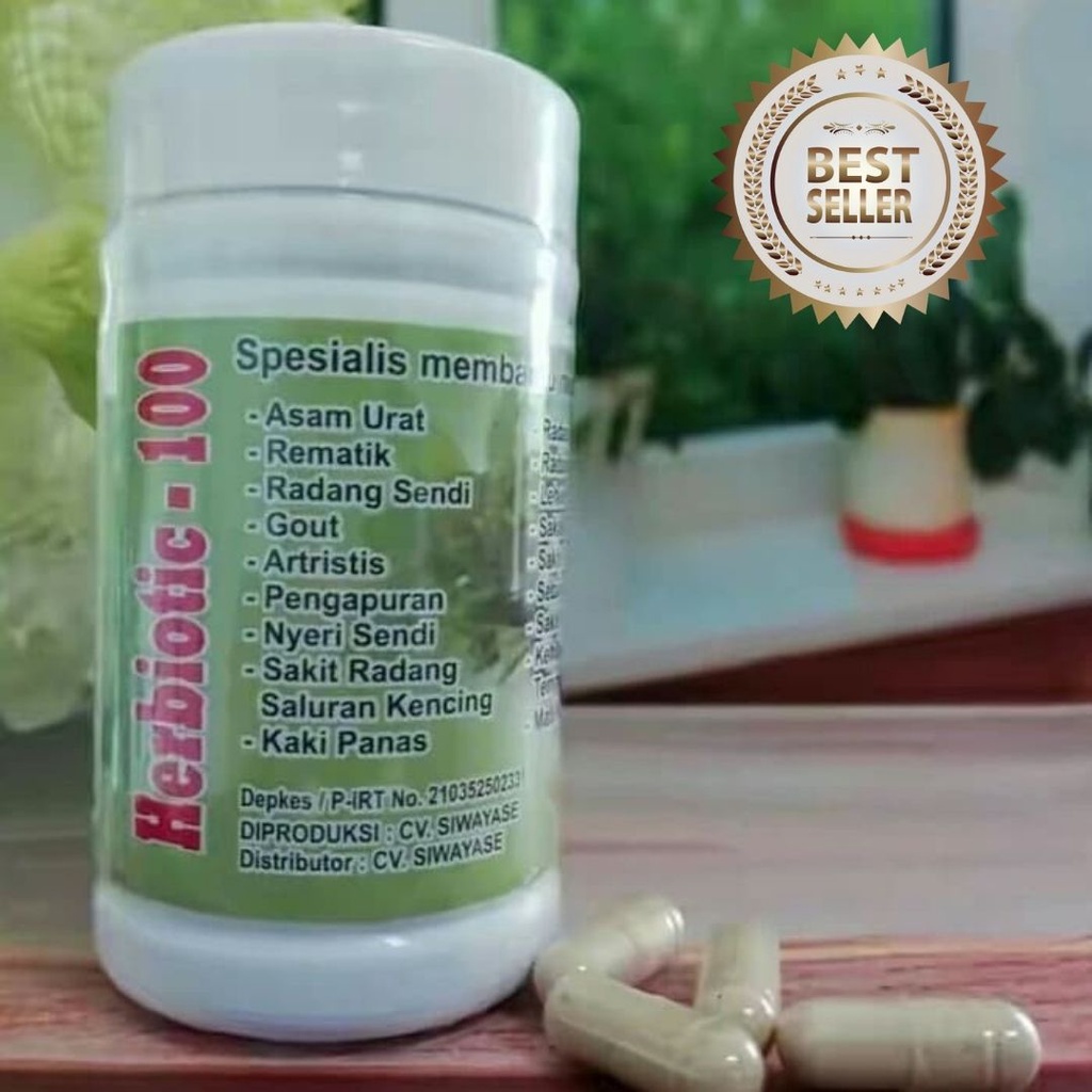 Obat nyeri sendi / Asam urat / Remaik / Pegelinu Solusinya Herbiotic-100 Original 100% ASLI