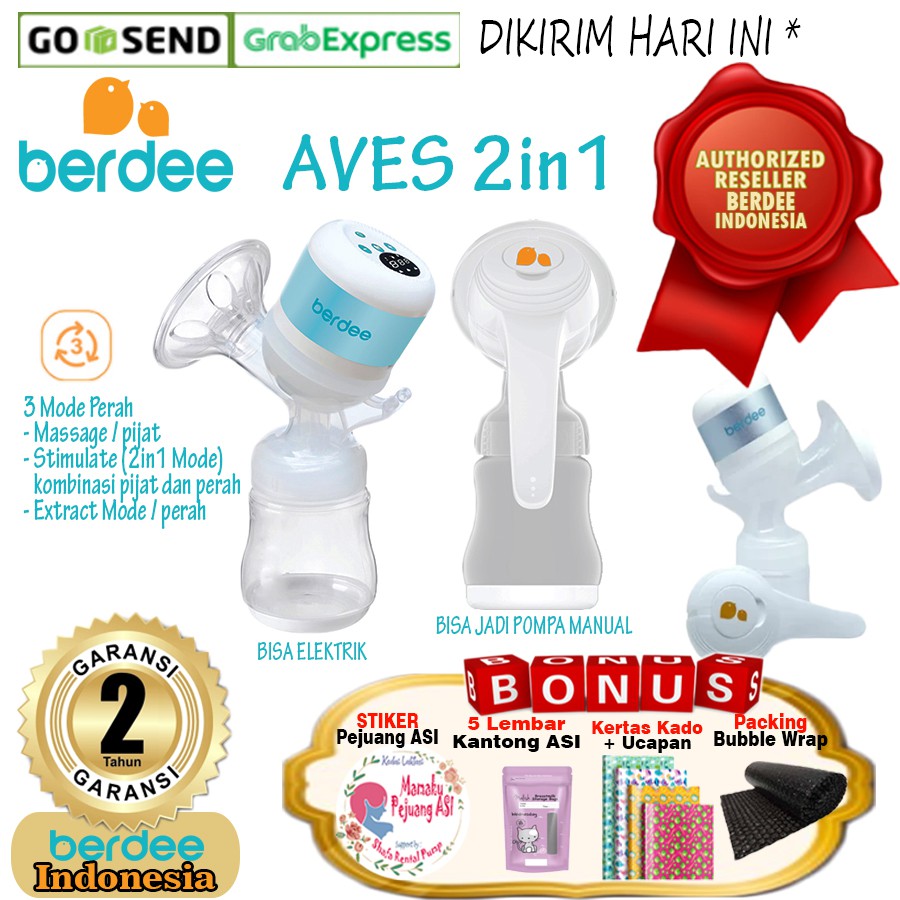 Berdee Aves 2in1 / Pompa ASI Berdee Aves 2in1