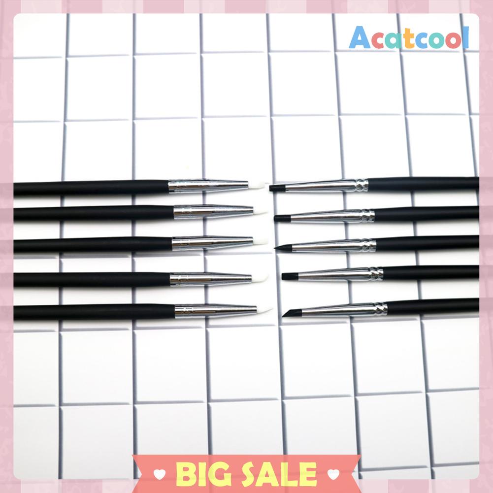 5pcs Pen Brush Untuk Mengukir Tanah Liat / Polymer Clay / Keramik