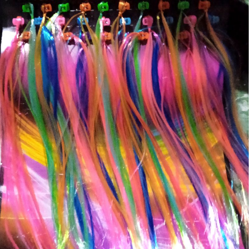 Rambut Palsu Sambung MAINAN ANAK RAMBUT PALSU WARNA WARNI