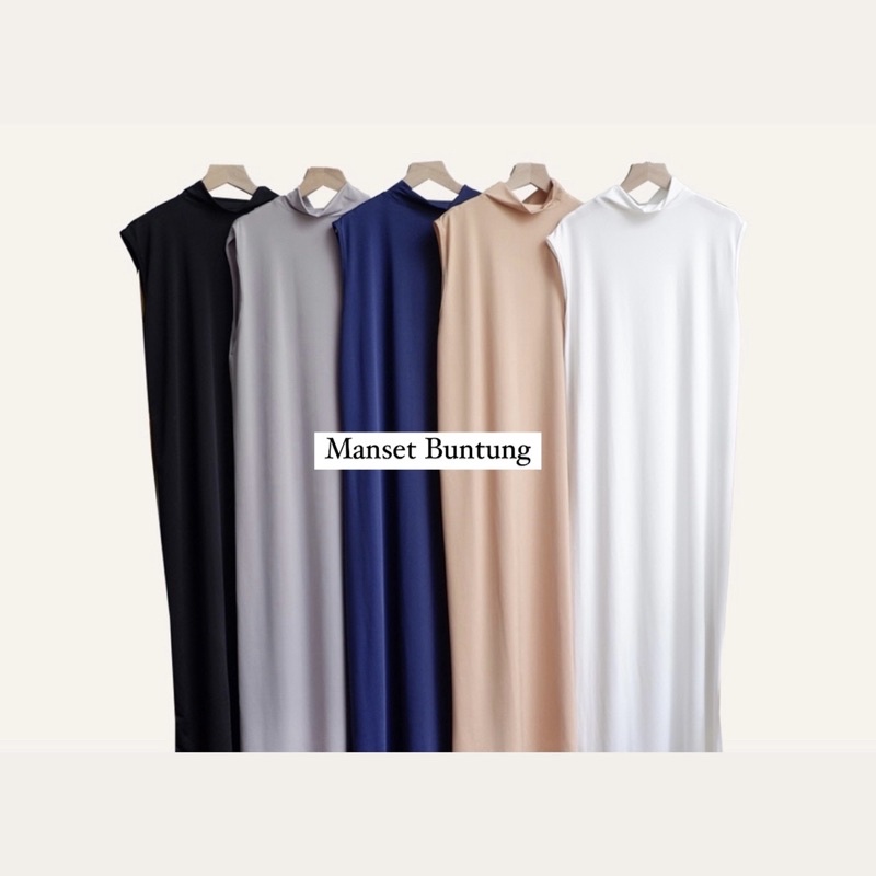 Inner Buntung Dress Manset Gamis Singlet Kutung Dalaman Baju hijab jersey premium