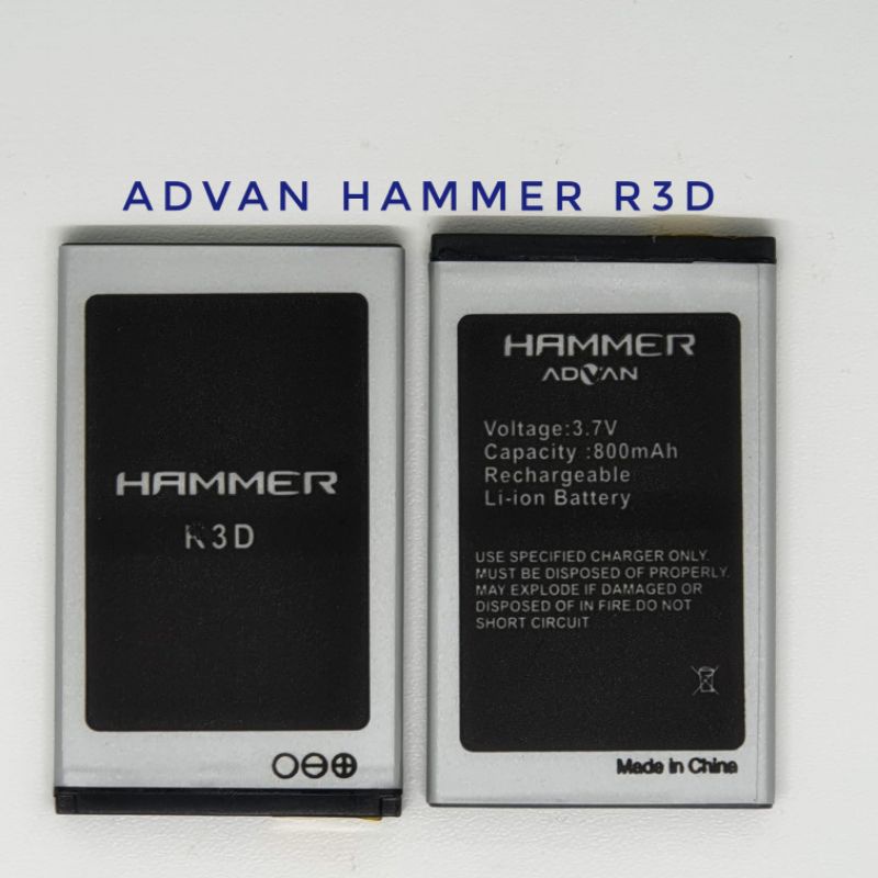 Baterai Batre Advan Hammer R3D Battery Batere advan r3d