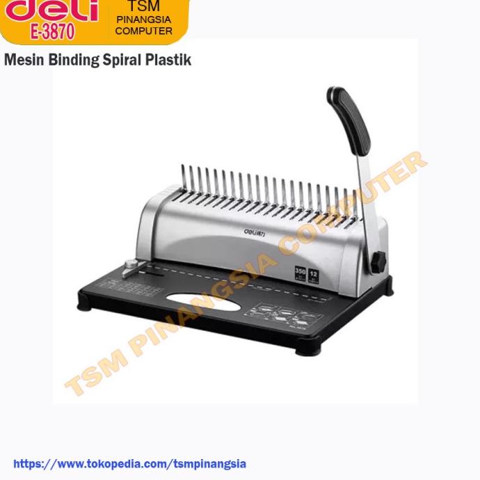 

Deli E3870 / E 3870 Mesin Binding - Mesin Jilid Spiral Plastik