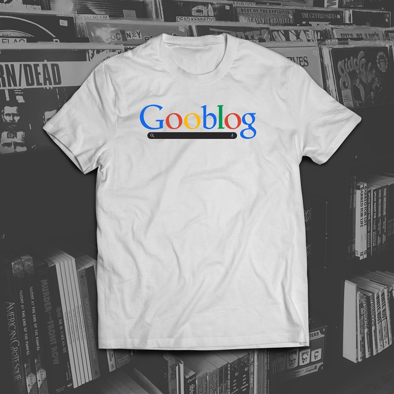 KAOS LOGO GOOGLE PARODY GOOBLOG PLESETAN LUCU OVERSIZE KATA KATA