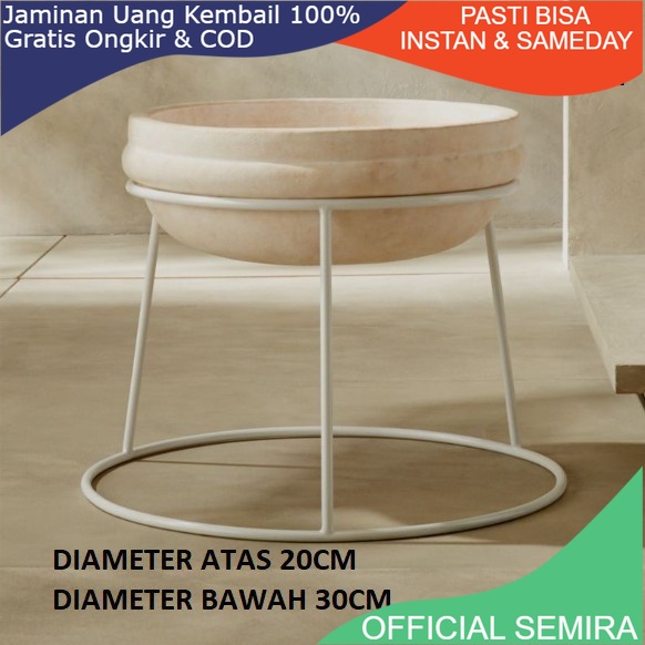 BESI 8MM standing pot lingkaran bolak balik / dudukan pot lingkaran / rak pot tanaman / rak bunga be