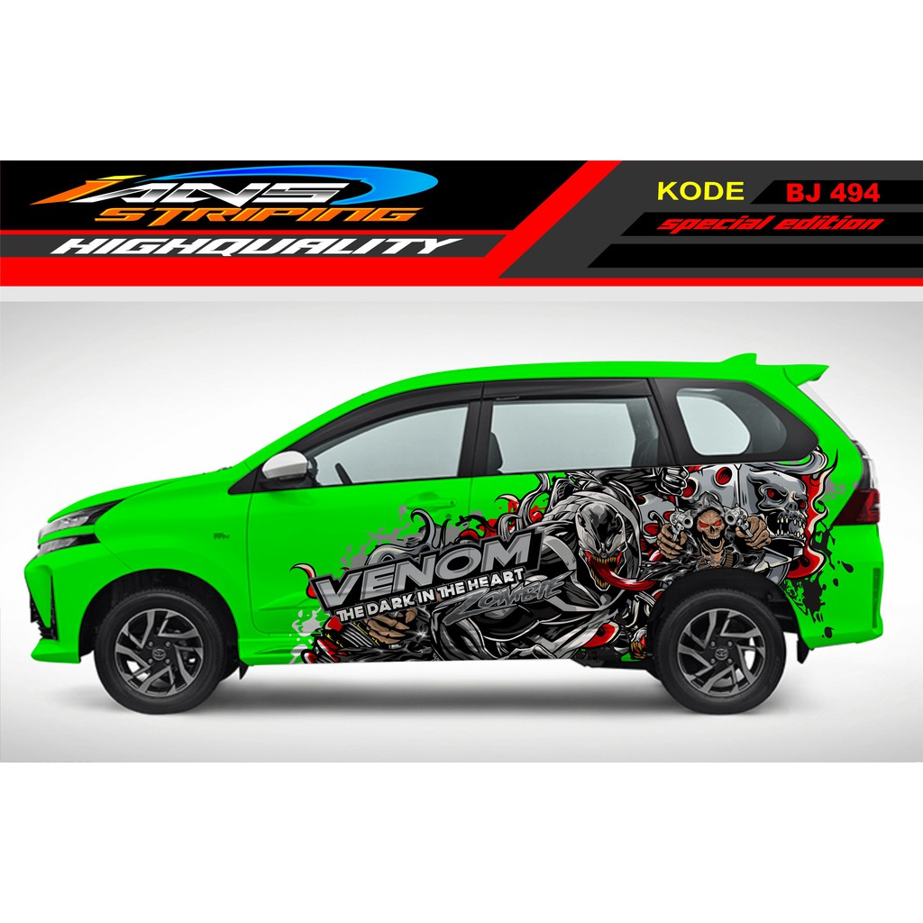 DECAL STICKER MOBIL AVANZA VENOM / STIKER MOBIL / STICKER MOBIL AVANZA XENIA / STIKER MOBIL KEREN