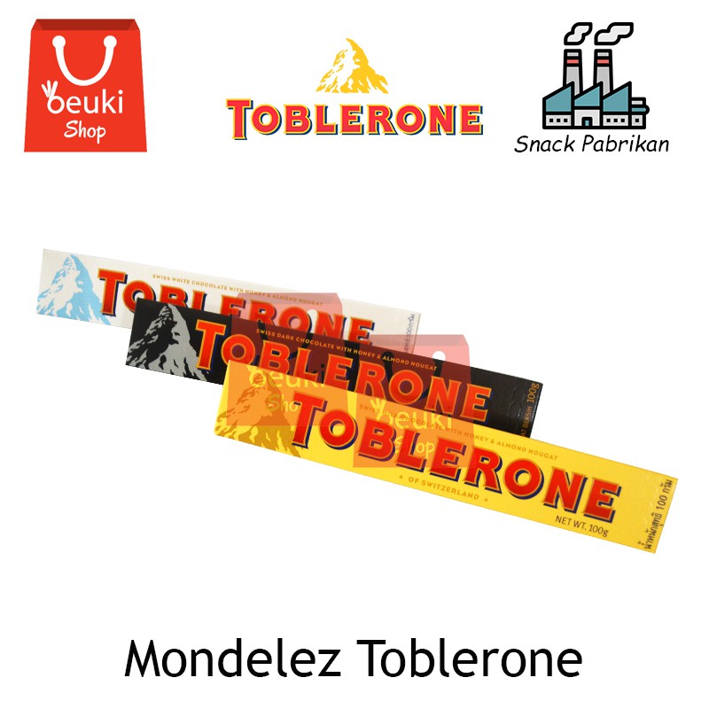 

Mondelez Toblerone Coklat Segitiga Favorit - 100gr