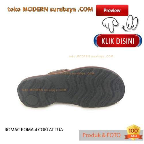 ROMAC ROMA 4 COKLAT TUA sandal pria casual sandal jepit