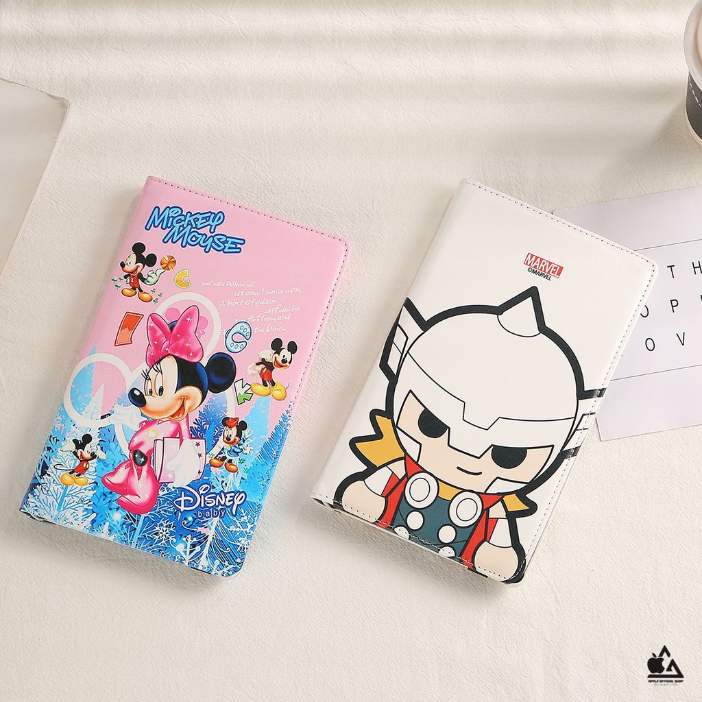 Book Cover Motif Super Hero Disney SAMSUNG TAB A8 10.5 2022/ X205 TAB S8+ 5G 12.4 TAB S7 FE 5G 12.4 TAB T295  TAB A8 2019 t225  a7 lite s6 lite TAB P205 /A8 S PEN TAB T505 /A7 10.4 2020  Sarung Rotary Motif Super Hero Kartun Disney