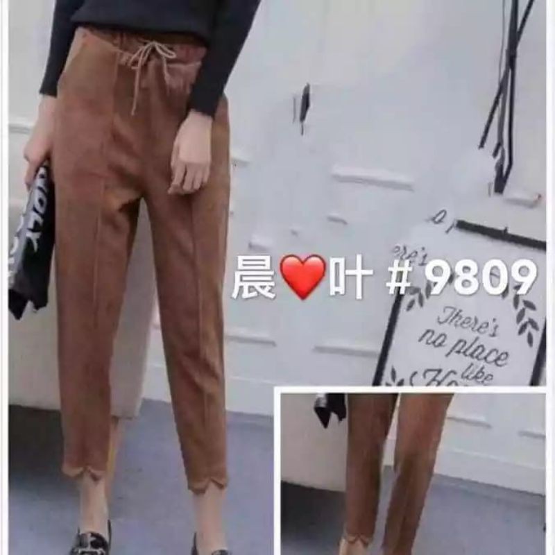 Celana Sterech Bahan Suede / Zahra Pants suede