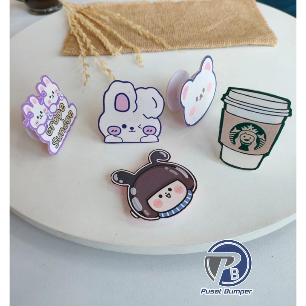 Popsocket phone holder pop socket candy silikon karakter 3D PB1492