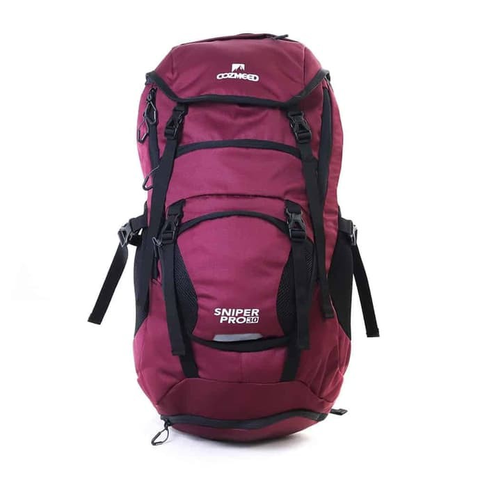 Tas Ransel COZMEED Sniper Pro Backpack 30L Merah + Rain Cover