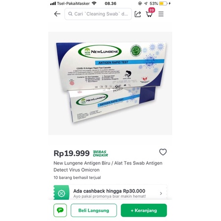 alat tes covid swab antigen new lungene