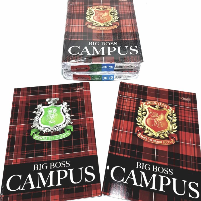 

Hari Ini Harga Grosir (1Packs 10Buku) Buku Tulis Big Boss Campus Isi 36 Lembar Trendi