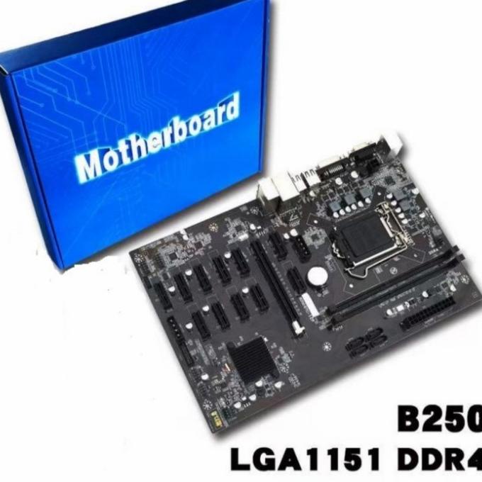 Paket Mining 12 Gpu Vga Motherboard Mining + Cpu Ram Dan Ssd