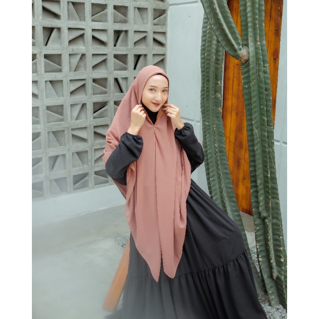 G.N.A.ID HIJAB  - Jennaira Khimar Zipper Syar'i Versi 2 (150 CM*150CM)