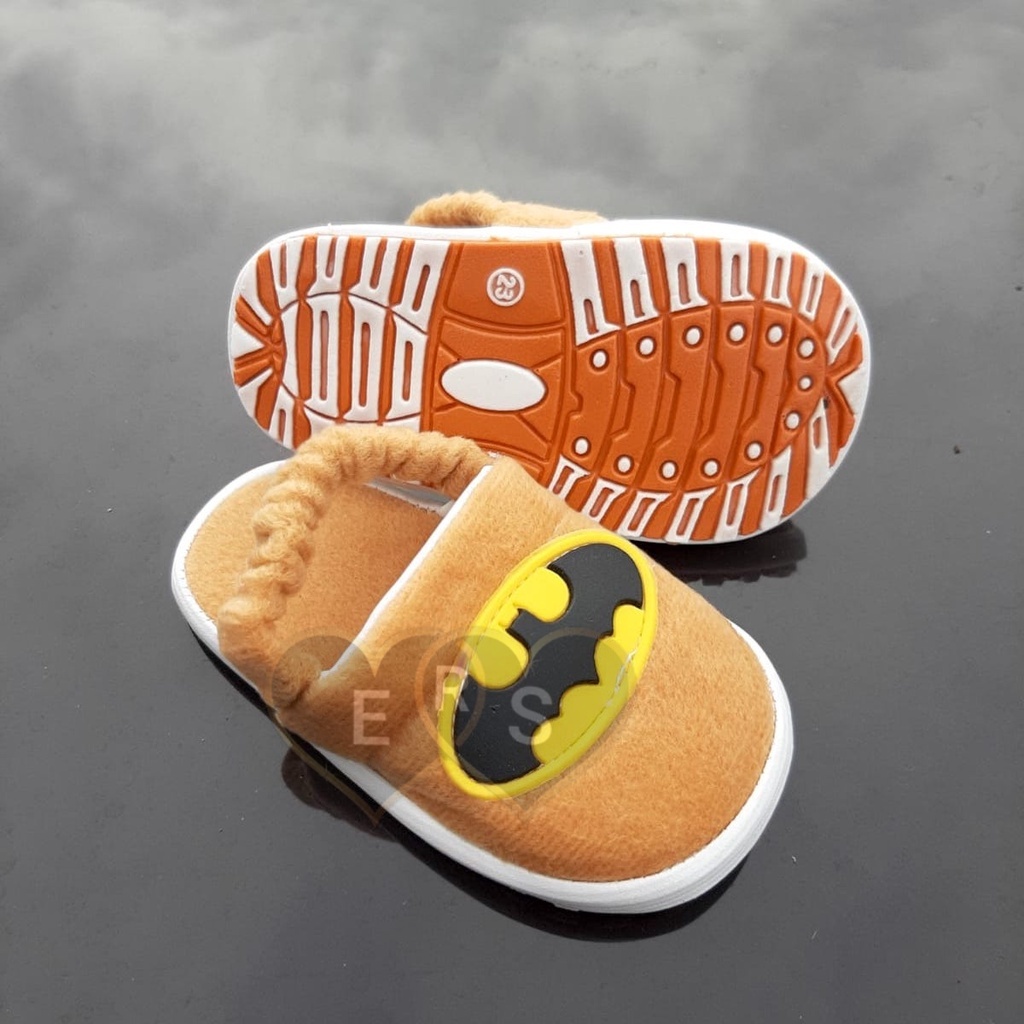 TOKOERS STA02 Sepatu Sandal Anak Laki-laki Umur 1 2 3 tahun - Sandal Tali Anak Motif Batman - Anti slip