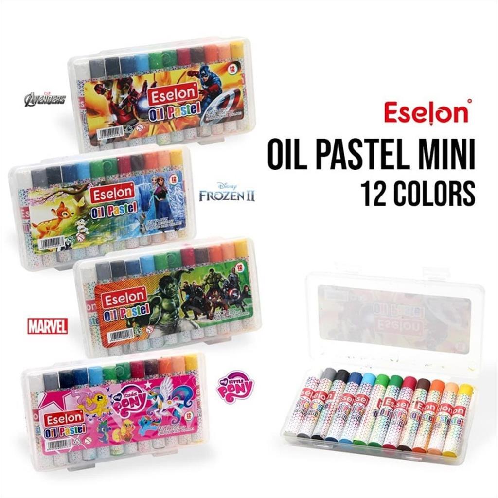 OTS 745 - Crayon MINI ESELON 12warna / Oil Pastel / Crayon Eselon 12 colors