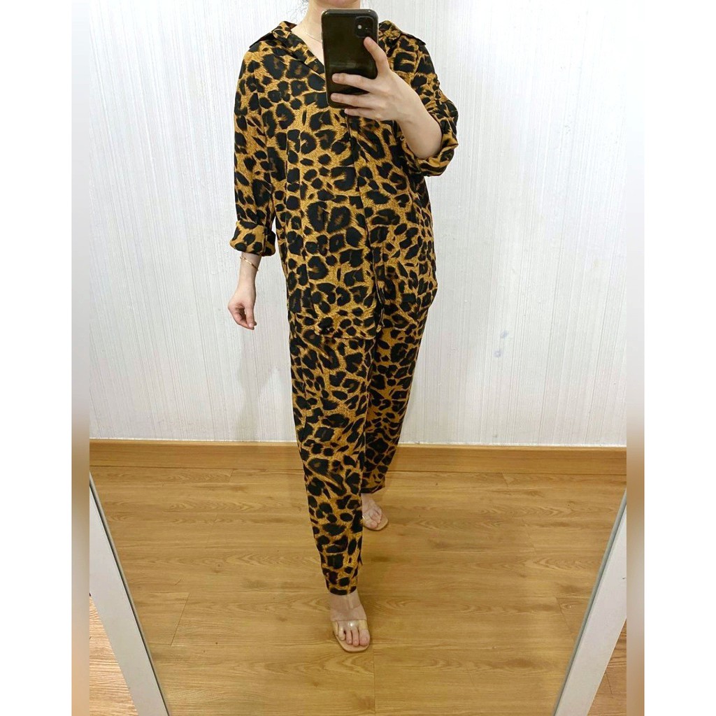 TH One Set Mizu Leopard Dark Brown-2