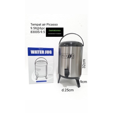 Tempat air picasso stainless 9,5ltr