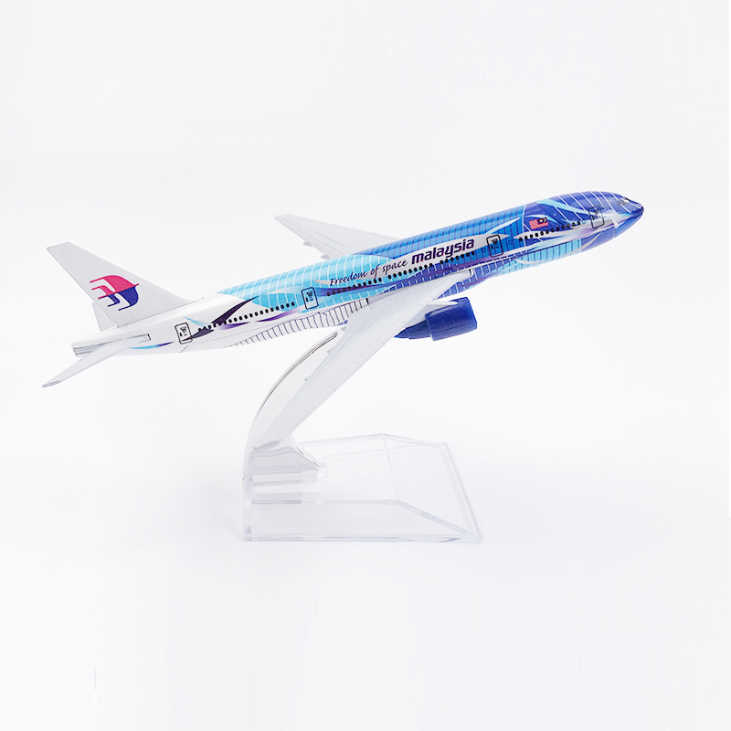 Miniatur Diecast Pesawat Terbang Malaysia Airlines Seawave Boeing 777 B777 Bahan Metal 16CM Untuk Koleksi