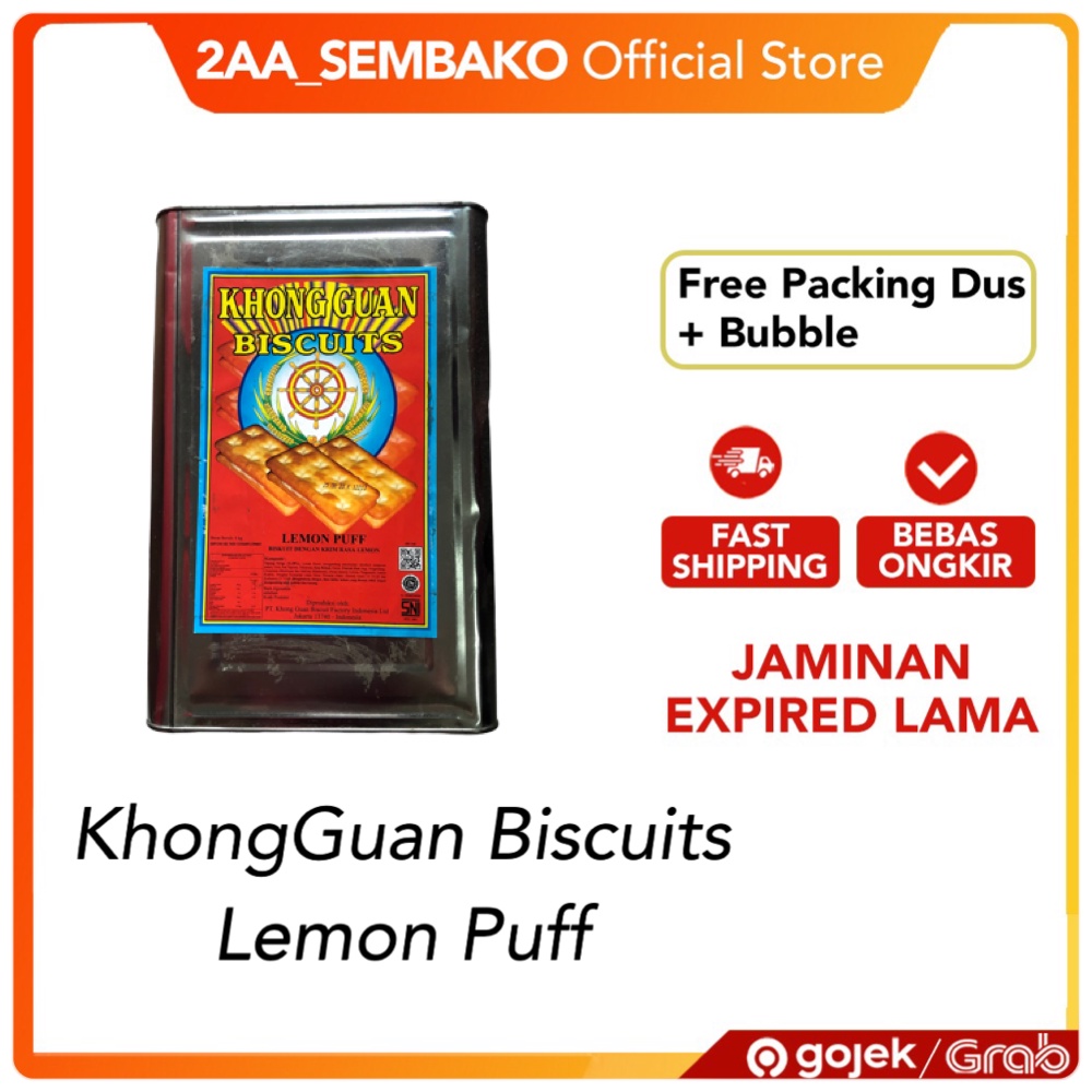 

Khong Guan LEMON PUFF Kaleng Besar khongguan biskuit khonguan