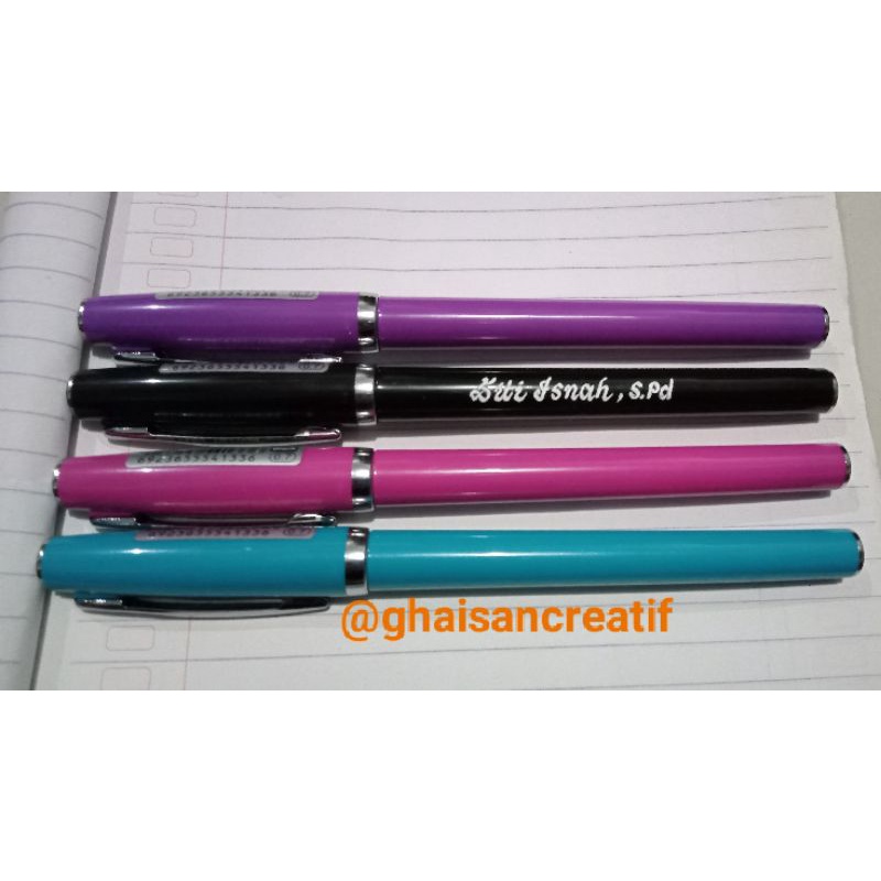 

bolpen custom nama gravier manual(handmade) langsung jadi,bolpen souvenir