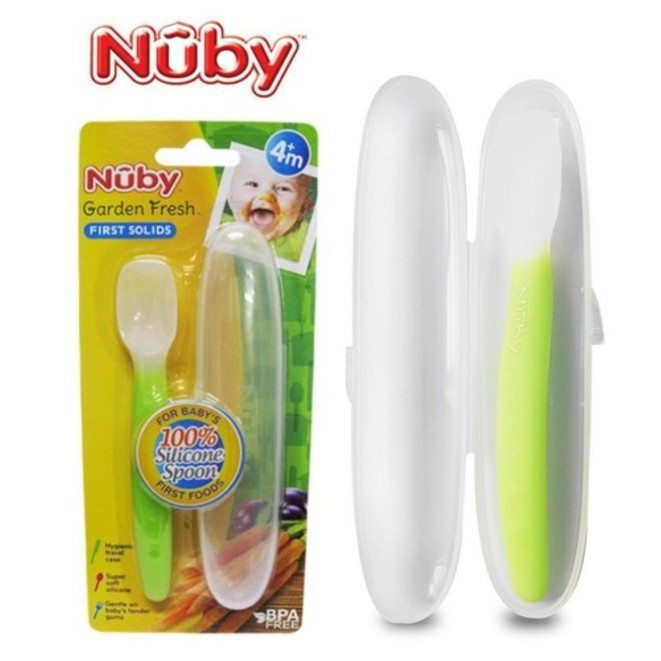 Nuby Silicone Spoon With Case