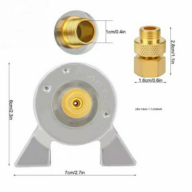 Adaptor BRS-17B adapter konektor BRS17B kompor gas ultralight canister stove camping