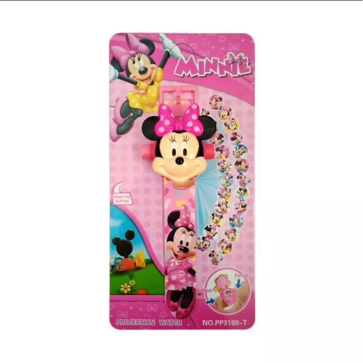 Parling Laris! JAM TANGAN ANAK MINNIE MOUSE PROYEKTOR JUMBO DIGITAL LED Low Price!