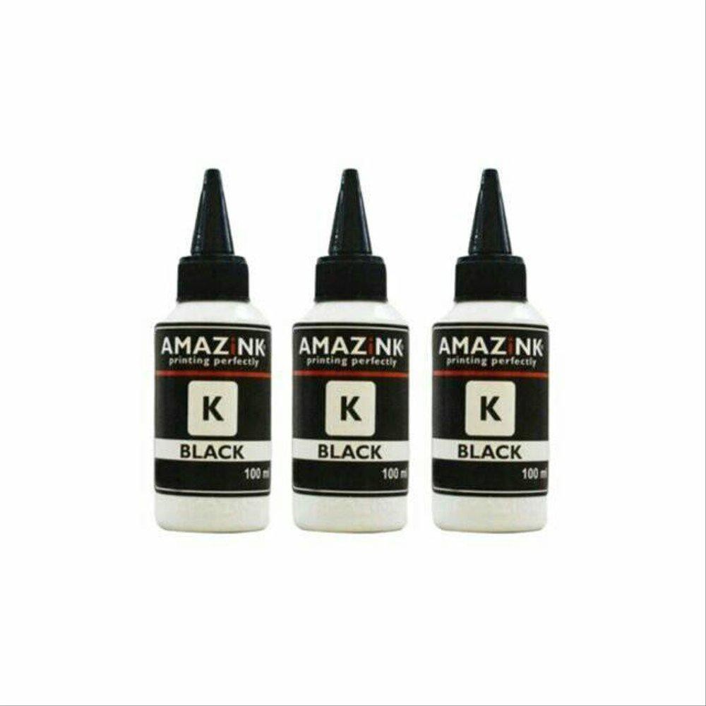 

Tiga buah Tinta AMAZiNK 100 ml untuk Printer Brother warna BLACK sp